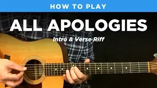 🎸 All Apologies • Intro & verse riff w/ tab (Nirvana guitar lesson, standard tuning)