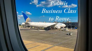 United 777 Polaris Business Class to Rome