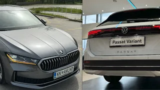 NEW Skoda SUPERB Combi 2024 vs NEW Volkswagen PASSAT Variant 2024 - INTERIOR comparison