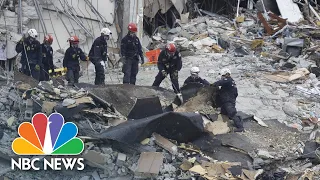 Search For Possible Survivors Of Florida Condo Collapse Continues