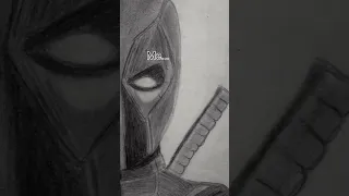 Deadpool drawing 😱|Me vs My sister drawing challenge part 2|#shorts