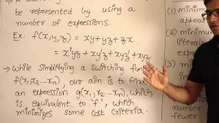 DLD | Minimization | Intoduction to minimization of Boolean expressions | Ravindrababu Ravula