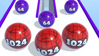 Ball Merge 2048 - All Levels Ball Gameplay Android, iOS ( Level 422 - 423 )
