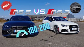 Audi RS5 vs RS3 | 100-200