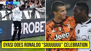 Gyasi does Ronaldo  "Siuuuuu" Celebration vs Juventus for Spezia in 3-2 Lost | Seria A