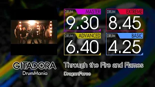 【GITADORA】 Through the Fire and Flames (MASTER ~ BASIC) Drum