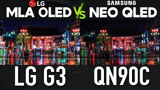 LG G3 OLED vs Samsung QN90C Mini LED TV Comparison