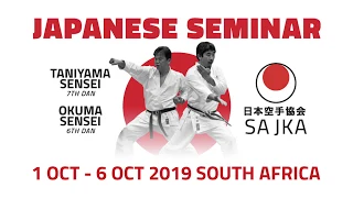 SAJKA Japanese Seminar 2019 - Taniyama Sensei teaches Enpi