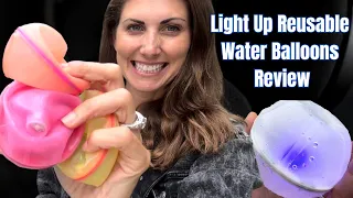 Reusable Water Balloons that Light Up on Impact! Review & Demo