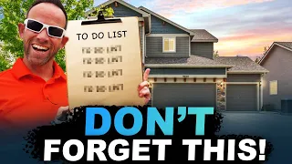 Most Important Things TO DO AFTER Moving into a House - The COMPLETE LIST