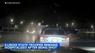 Video shows moments before Illinois State trooper shot, takedown of suspect