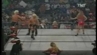 WCW Monday Nitro 5-17-99 Ric Flair and Charles Robinson vs Randy Savage and Madusa 1 of 2