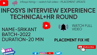Infosys Latest Interview Experience | Infosys Actual Interview Experience | Infosys System Engineer