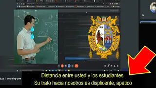 Alumnos se REBELAN y le dicen sus VERDADES a profesor faltoso de QUIMICA (UNMSM) Cred:@Angel.HuiQui