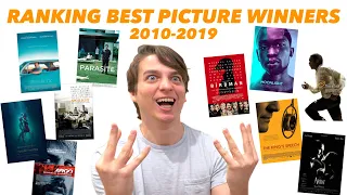 Best Picture Winners 2010-2019 | RANKED