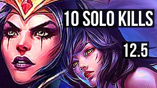 LEBLANC vs AHRI (MID) | Rank 3 LeBlanc, 10 solo kills, 14/1/2, Legendary | KR Challenger | 12.5