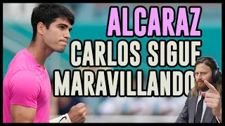 Alcaraz maravilla y avanza en Miami #alcaraz #carlosalcaraz  #carlitosalcaraz