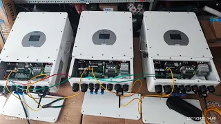 Deye 12kW 3phase parallel 3set