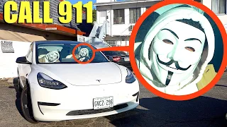 if you ever see these masked stalkers following you, Drive away and call 911 FAST!! (this is bad)