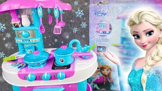 7 Minutes Satisfying with Unboxing Disney Frozen Elsa Kitchen Playset ASMR | Toys Collection Review