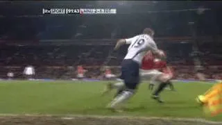 O'Shea's masterclass in the art of defending :P (Man Utd v Spurs FA Cup)