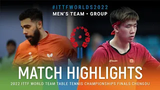 Highlights | Abdulaziz Bu Shulaybi (KSA) vs Edward Ly (CAN) | MT Grps | #ITTFWorlds2022