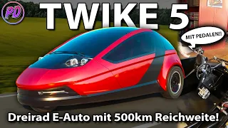 TWIKE 5 - Dreirad E-Auto mit 500km Reichweite!