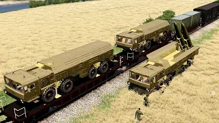 RUSSIAN TRAIN full of Ballistics Iskander Missiles Surprised by High Precision Ukraine HIMARS Attack