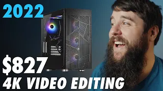 Build a Budget 4K Video Editing PC for Under $1000 in 2022! Intel Computer Build