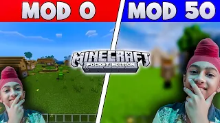 I installed 50 Mods in Minecraft Pocket Edition To Make it The Game Ever | Funky2Op