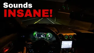 Mustang BULLITT Late Night Drive POV (insane pulls)