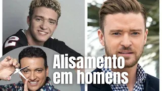 ALISAMENTO EM CABELOS MASCULINOS