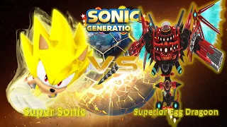 Sonic Generations (PC) Mod Part 227_ Super Sonic VS Superior Egg Dragoon Mod (1080p60fps)