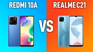 Xiaomi Redmi 10A vs Realme C21. Битва двух бюджетников от лидеров мобильного рынка.