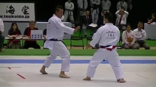 2018 JKA All Japan Kumite final - Keisuke Nemoto vs Yusuke Haga