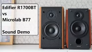 Edifier R1700BT vs Microlab B77  ||  Sound Demo