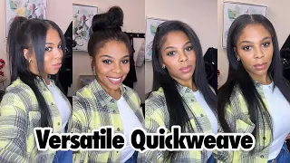 Easy Versatile Quickweave using Mylk hair!