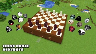 SURVIVAL CHESS HOUSE WITH 100 NEXTBOTS in Minecraft - Gameplay - Coffin Meme