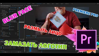 Как размыть или скрыть нежелательную надпись, логотип, лицо или номера авто на видео в Premiere Pro
