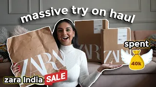 I REGRET spending 40,000 on this HUGE Zara Sale Haul | Aanam C