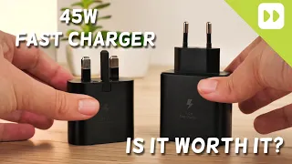 Comparing the Official Samsung 45W vs. 25W Super Fast Wall Charger | Which charges faster?