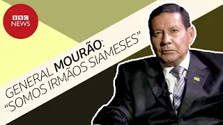 General Mourão diz ser gêmeo siamês de Bolsonaro e critica 'choro de perdedores'