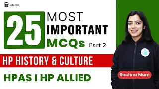 Important MCQs of Himachal History & Culture | Himachal GK Revision | HP History Practice Questions