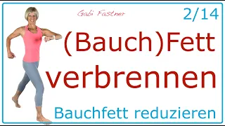 2/14❗️40 min. Cardio-Bauch-Workout | ca. 5000 Schritte und 500 Kcal verbrennen | ohne Geräte