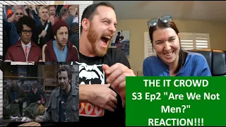 Americans React | THE IT CROWD | Are We Not Men Season 3 Episode 2 | REACTION