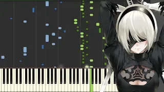 NieR: Automata - City Ruins [Piano Tutorial] (Synthesia) // Kyle Landry + MIDI