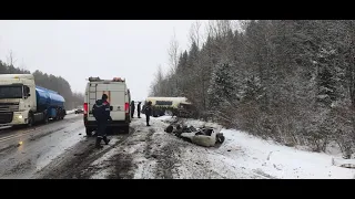 ДТП с грузовиком в  Ленинградской области