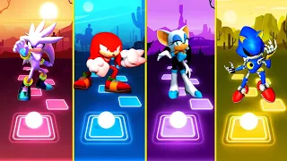 Silver Sonic 🆚 Knuckles The Enchida 🆚 Rouge Sonic Exe 🆚 Matel Blue Sonic  |