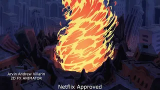 THE CUPHEAD SHOW | CUPHEAD | REEL | MY FIRE AND FIRE TORNADO 2D FX ANIMATION #cuphead #animation