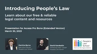 How People's Can Help: Access Pro Bono, Extended Version